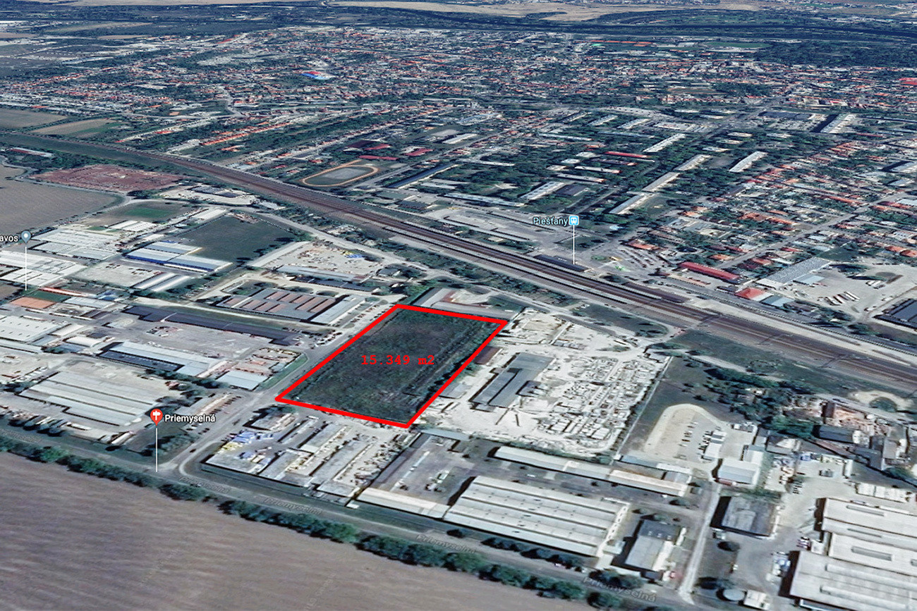 Komerčný stavebný pozemok (od 5.000 m2), Piešťany, Priemyselná ulica
