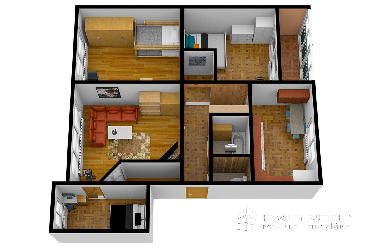 4-izbový byt, LODŽIA, Stará Ľubovňa, Mierová ulica