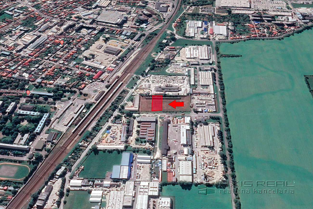 Komerčný stavebný pozemok (od 1.250 m2), Piešťany, Priemyselná ulica