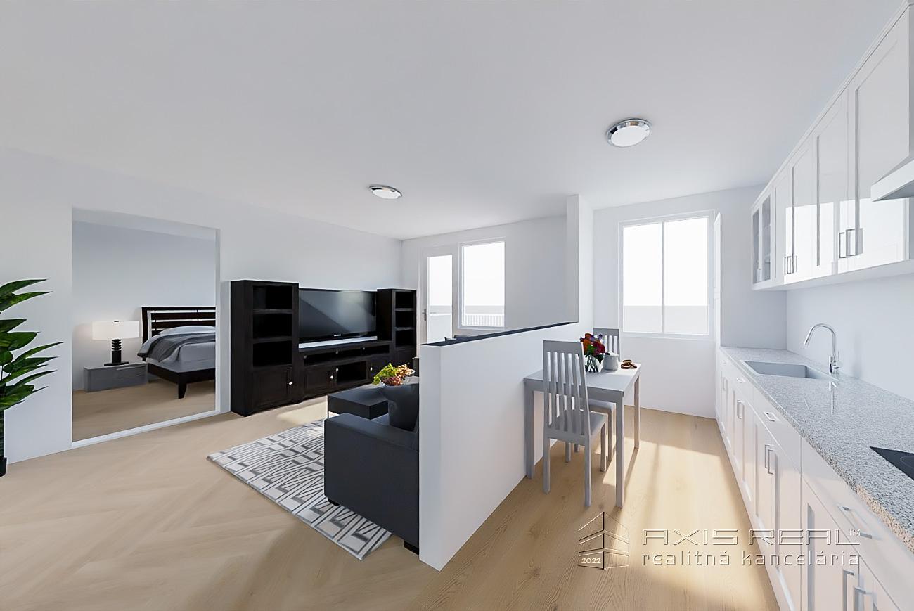  Balkón, výborná lokalita, zariadený, Staré Mesto, Sokolská