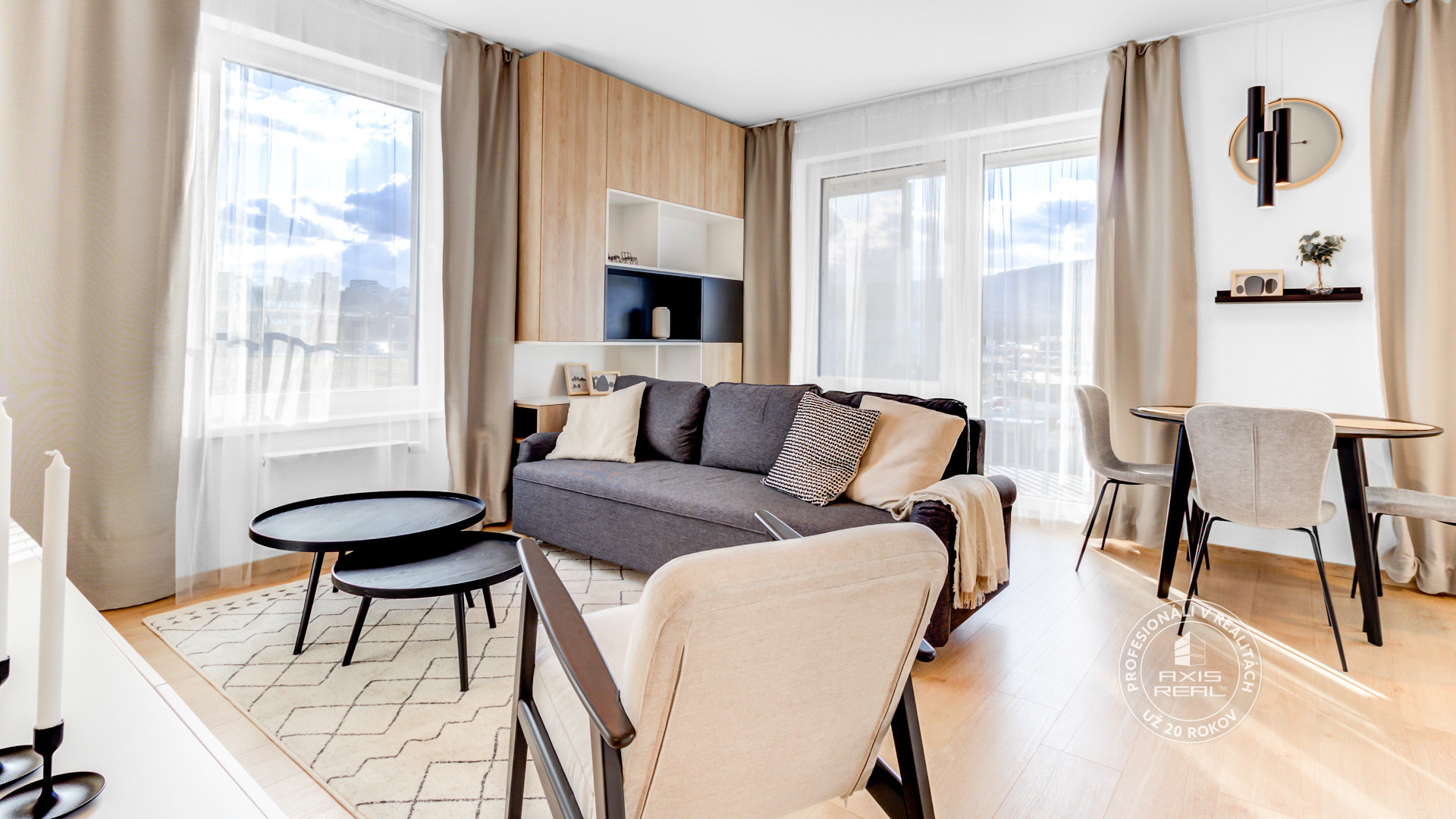  Úplne nový dizajnový 2i byt v Bory, LODŽIA, PARKOVANIE