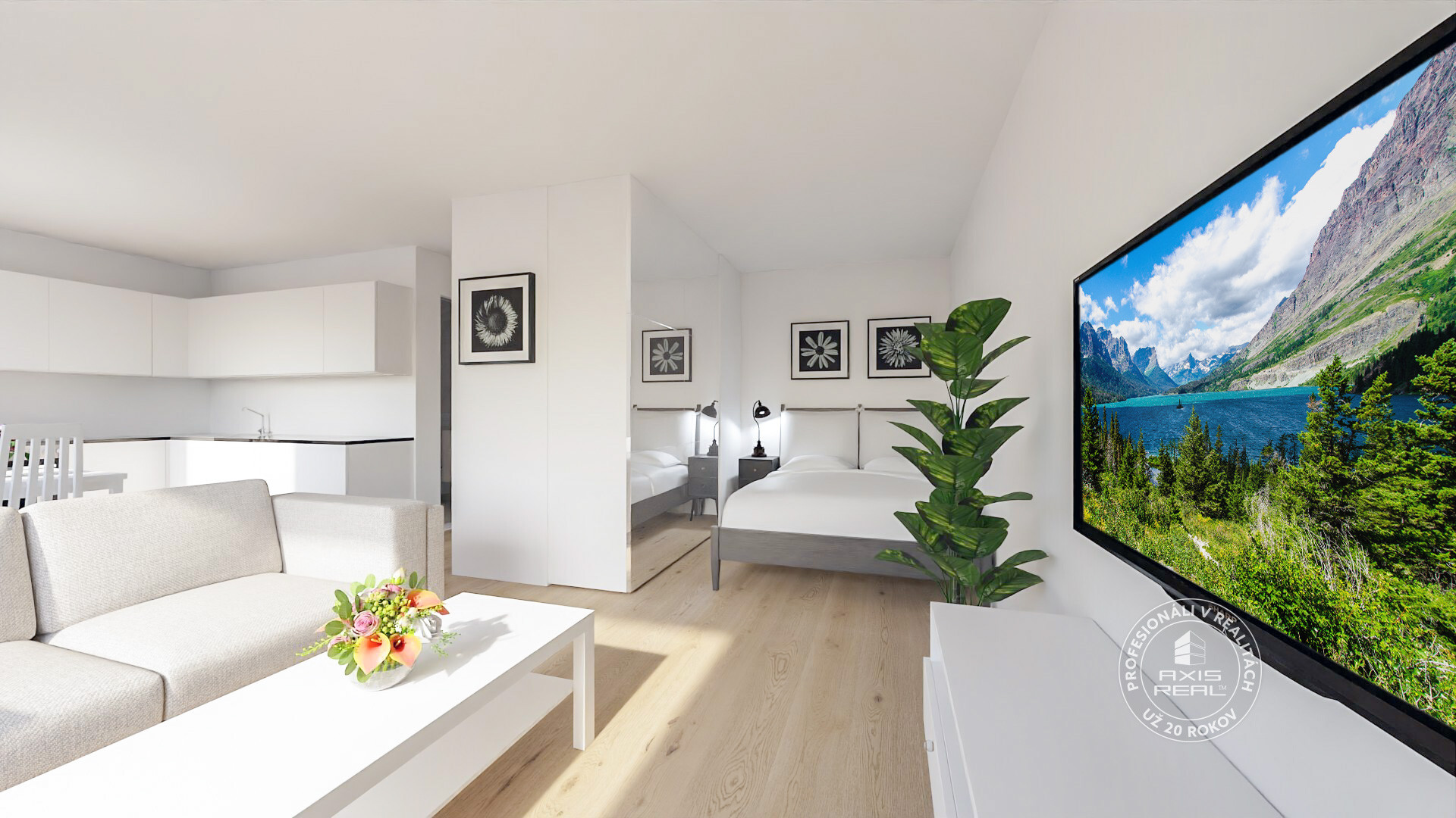  1-izb. úplne nový byt, LODŽIA, parking, M. Bučiča, Bory 