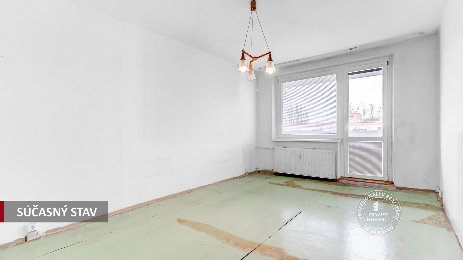  Veľký 2i byt s potenciálom 3i, lodžia, nepriechodné izby