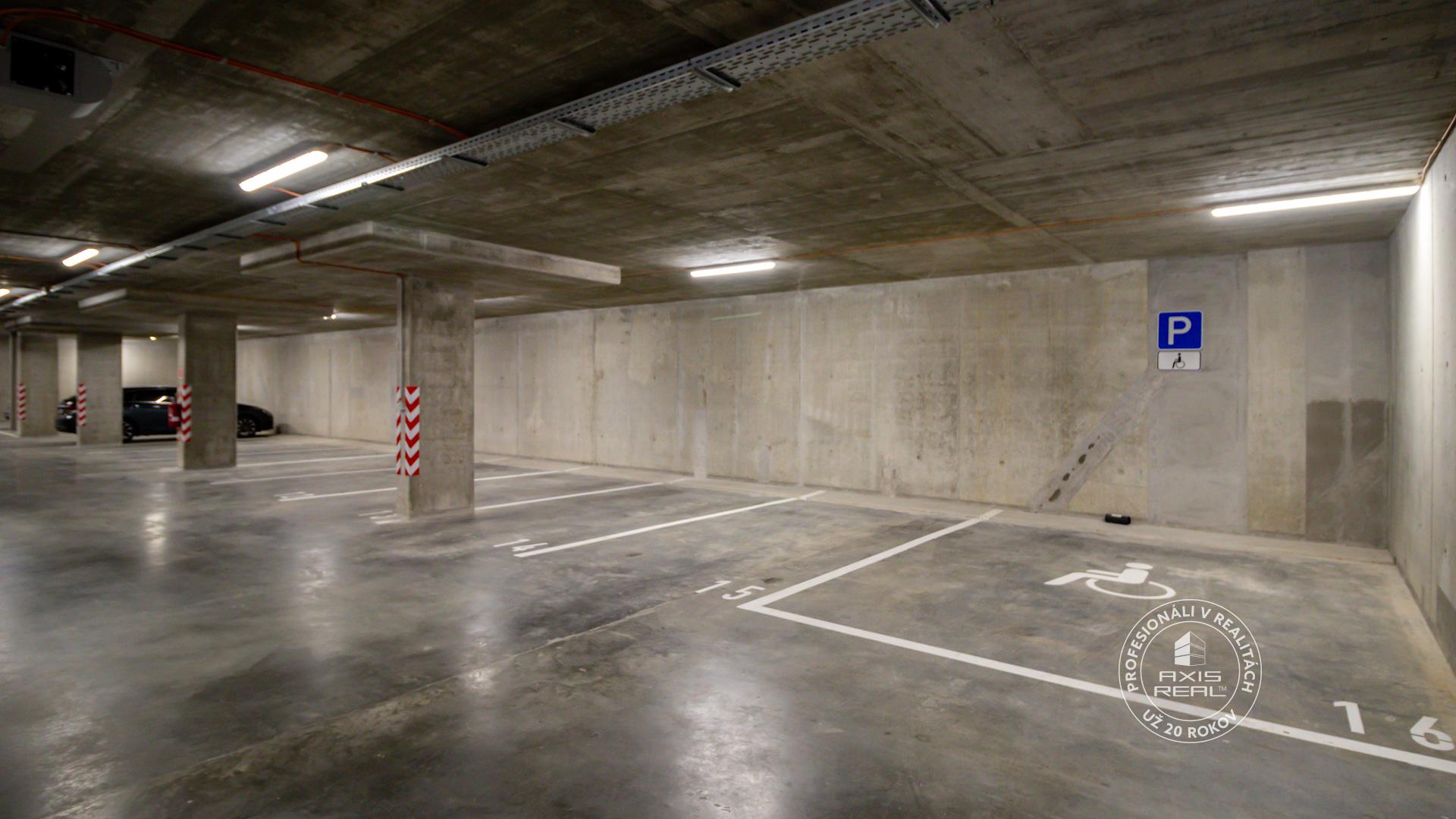Parking space in the residential building RÍNOK RAČA, Františka Kubu