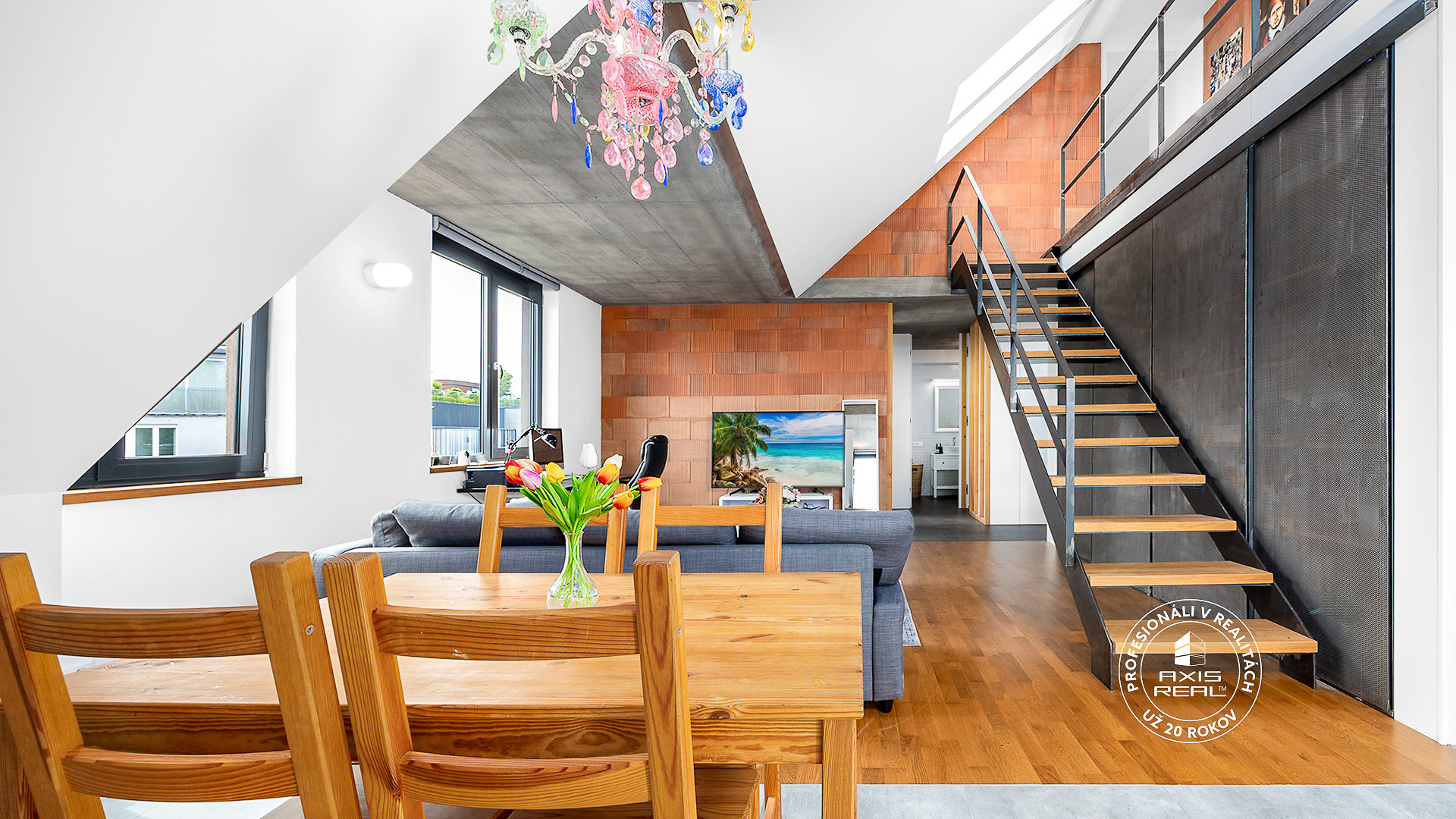  ŠTÝLOVÝ 3-izbový MEZONET s  DVOMI TERASAMI pri NC Nivy