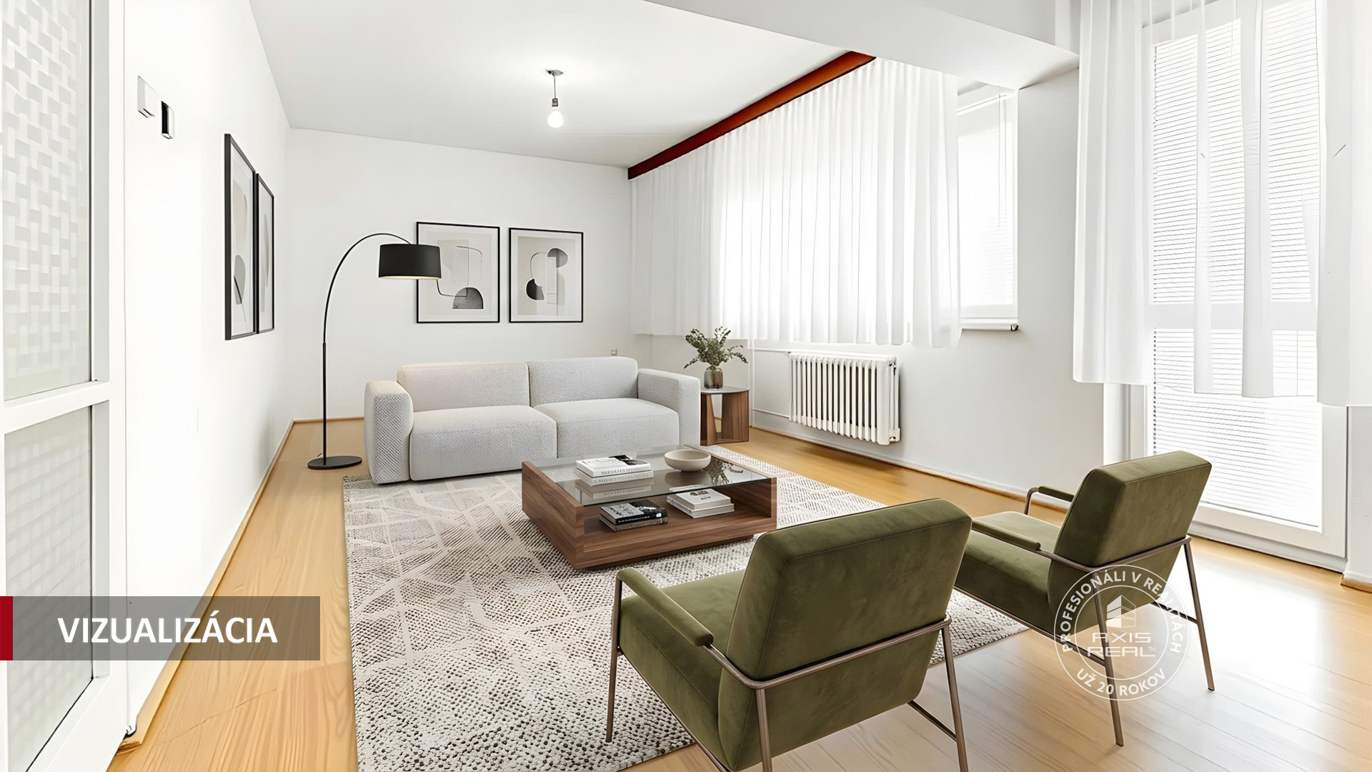  3-room apartment on Castle Hill, in original condition