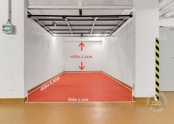  UZAMYKATEĽNÁ GARÁŽ 20m2 v NOVOSTAVBE Vodotika, Lužná ul.