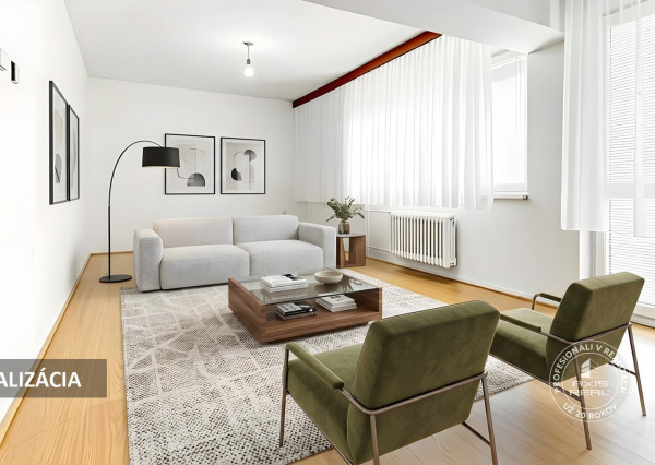  3-room apartment on Castle Hill, in original condition