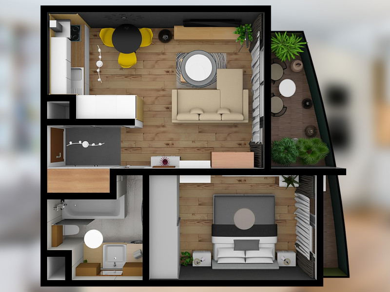 2-izbový byt s garážou, NOVOSTAVBA, BA V. Petržalka, Bosákova ulica