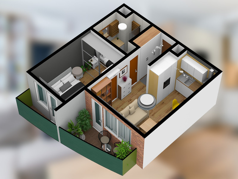 2-izbový byt s garážou, NOVOSTAVBA, BA V. Petržalka, Bosákova ulica