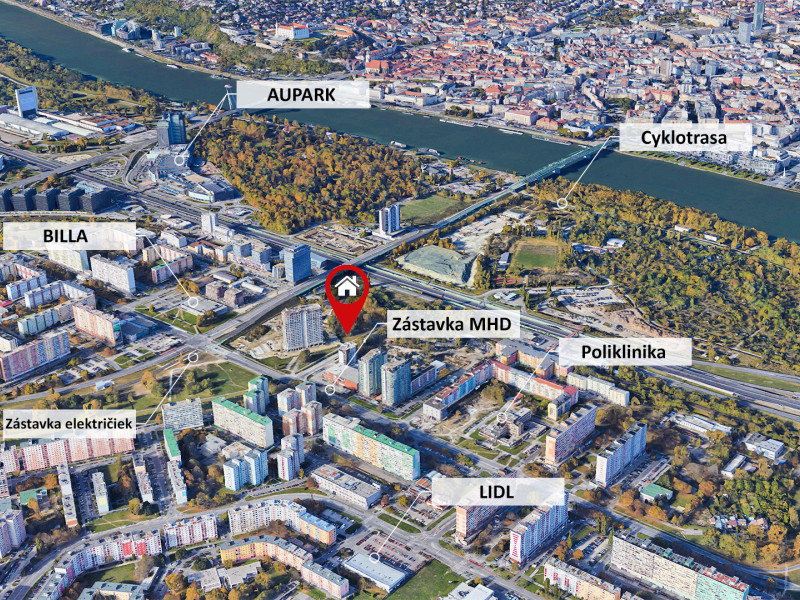 2-izbový byt s garážou, NOVOSTAVBA, BA V. Petržalka, Bosákova ulica