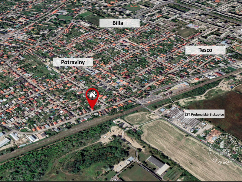  Rodinný dom, BA II. Podunajské Biskupice, ulica Pri trati