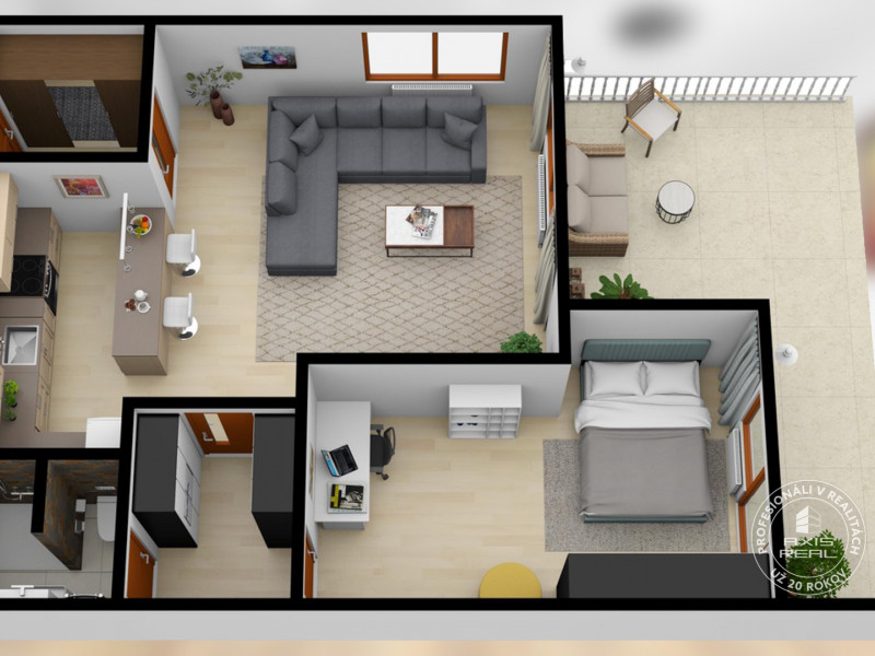  2-izb. byt v RD, TERASA, BA IV Dúbravka, Tavarikova Osada