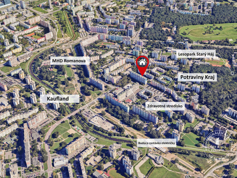  3-izbový byt, PÔVODNÝ STAV, BA V. Petržalka, Romanova