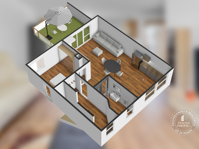  2-izb. byt v RD, TERASA BA. III. N. Mesto, Gavlovičova ul.