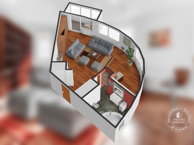 Slnečný 1-izb. byt, LODŽIA, BA IV Karlova Ves, Matejkova