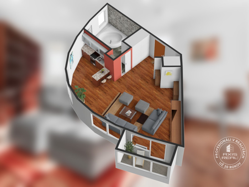 Slnečný 1-izb. byt, LODŽIA, BA IV Karlova Ves, Matejkova