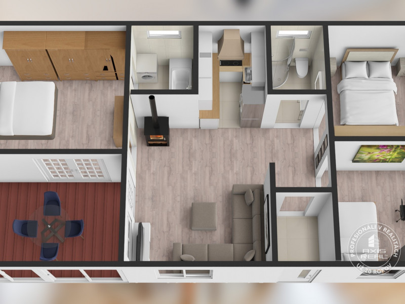  4-izbový DREVODOM, pozemok 1640 m2, Senec, Hrubý Šúr