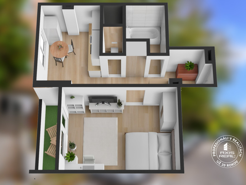  1-izbový byt s LODŽIOU, BA IV. Dúbravka, Chrobákova ul.