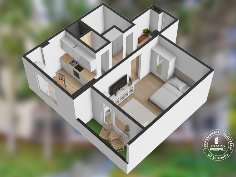  1-izbový byt s LODŽIOU, BA IV. Dúbravka, Chrobákova ul.