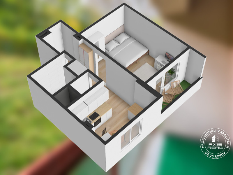  1-izbový byt s LODŽIOU, BA IV. Dúbravka, Chrobákova ul.