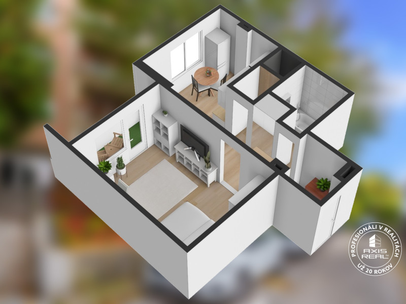  1-izbový byt s LODŽIOU, BA IV. Dúbravka, Chrobákova ul.