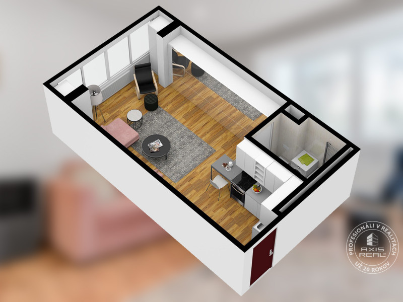  Pekná štýlová garsónka, PIVNICA, BA I SM, Slávičie údolie