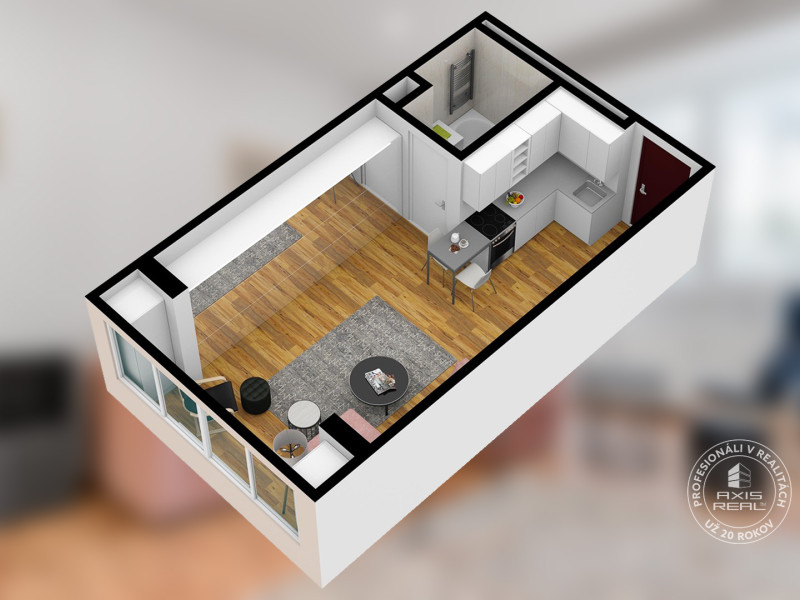  Pekná štýlová garsónka, PIVNICA, BA I SM, Slávičie údolie