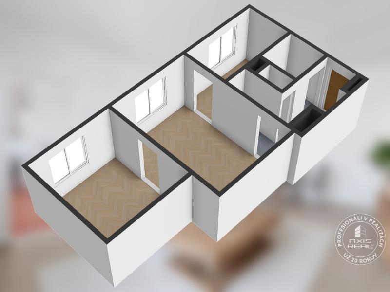  SVETLÝ 2-izbový byt v PÔVODNOM STAVE, BA II., Estónska ul.