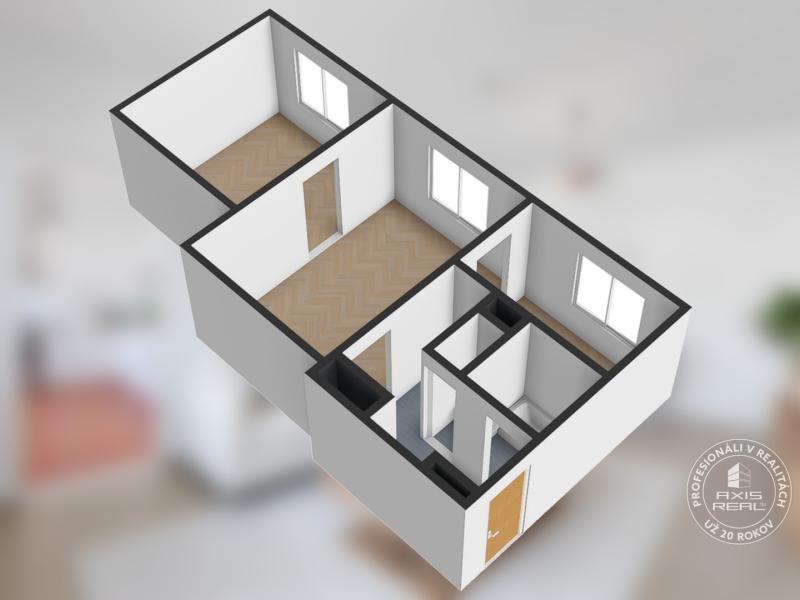  SVETLÝ 2-izbový byt v PÔVODNOM STAVE, BA II., Estónska ul.