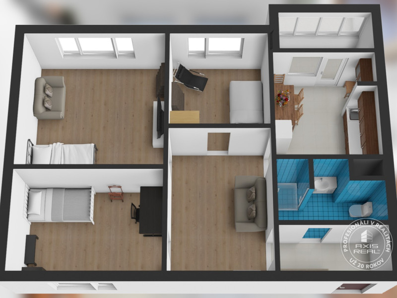  TOP LOKALITA 3-izb. byt pri Chorvátskom ramene, Tematínska