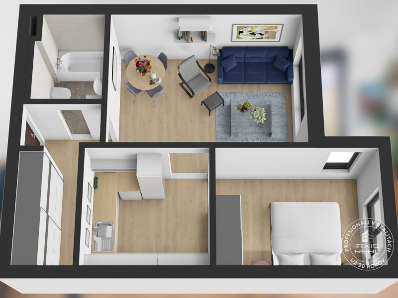  2-izbový byt s oddelenou kuchyňou a KLÍMOU, Miletičova 60