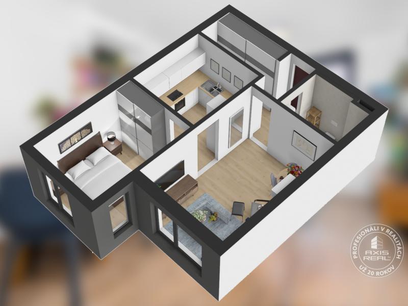  2-izbový byt s oddelenou kuchyňou a KLÍMOU, Miletičova 60