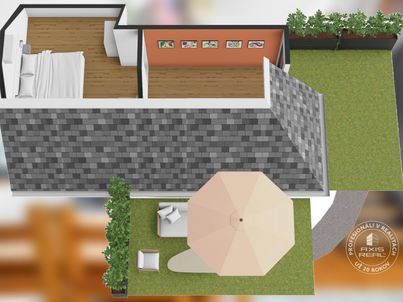  ŠTÝLOVÝ 3-izbový MEZONET s  DVOMI TERASAMI pri NC Nivy