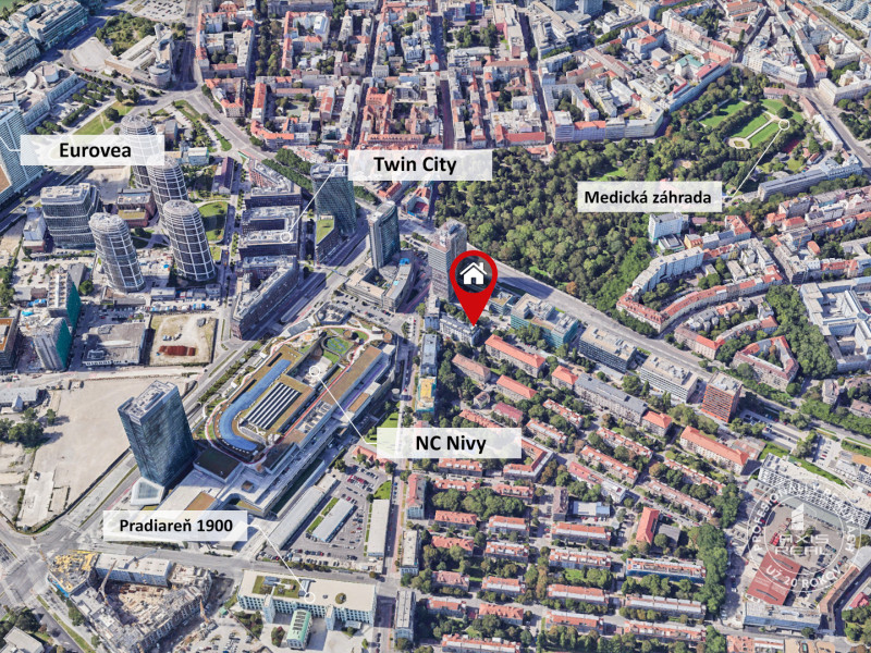  ŠTÝLOVÝ 3-izbový MEZONET s  DVOMI TERASAMI pri NC Nivy