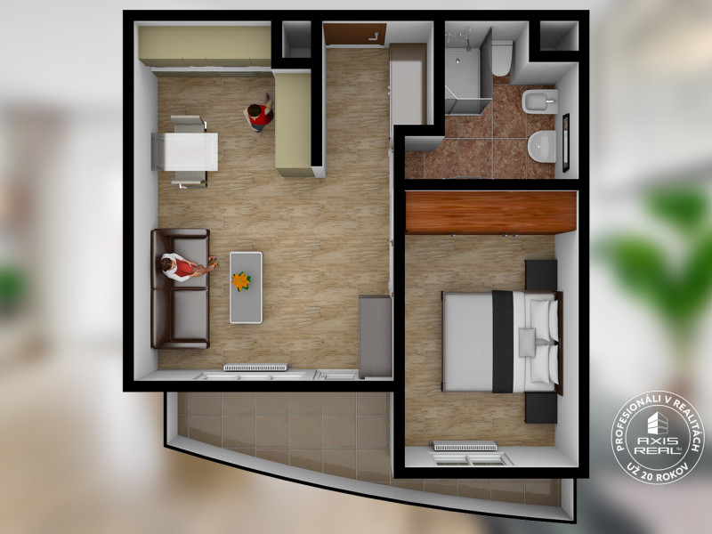  2-izb. byt, NOVOSTAVBA "ALBERO", BA V. Petržalka, Bosákova