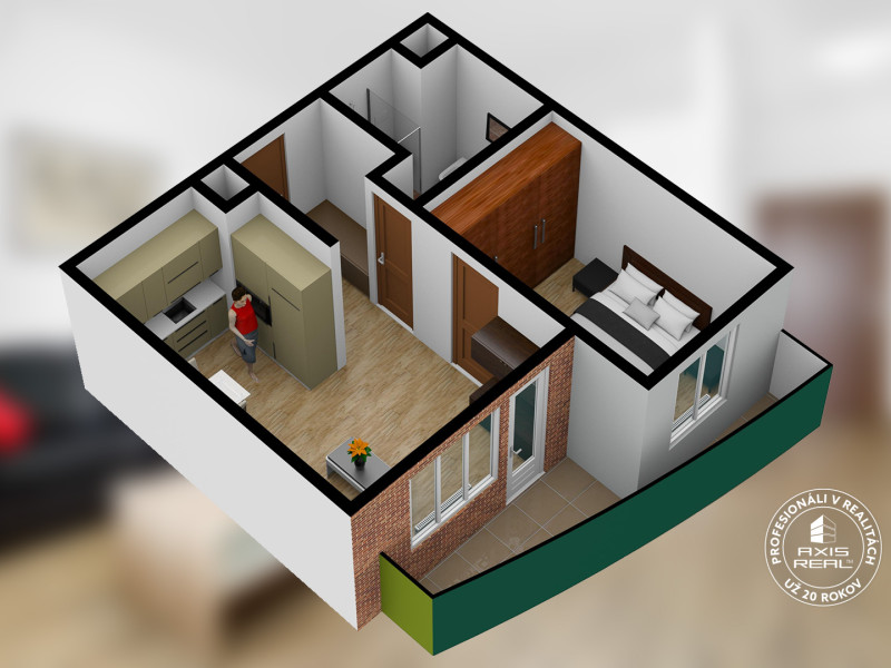  2-izb. byt, NOVOSTAVBA "ALBERO", BA V. Petržalka, Bosákova