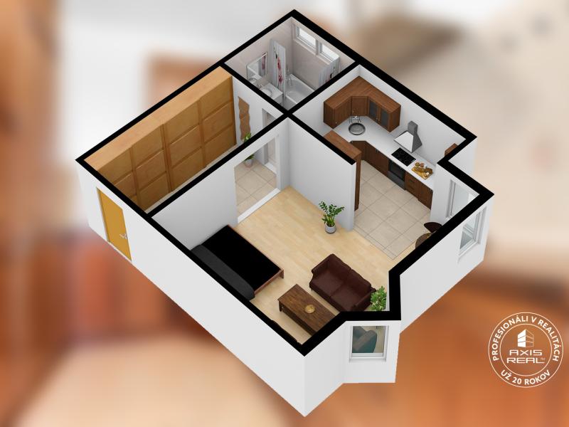  1-izbový byt, NOVOSTAVBA, BA II. Ružinov, Na križovatkách