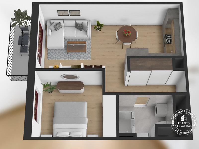  2-izb. byt s balkónom, ZWIRN, BA II. Ružinov, Svätoplukova