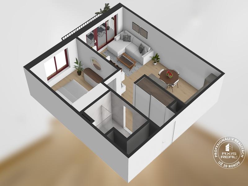  2-izb. byt s balkónom, ZWIRN, BA II. Ružinov, Svätoplukova