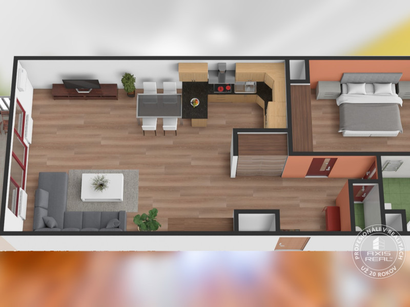  Veľký 2-izb. byt, GARÁŽ, BA Staré Mesto, Slávičie údolie