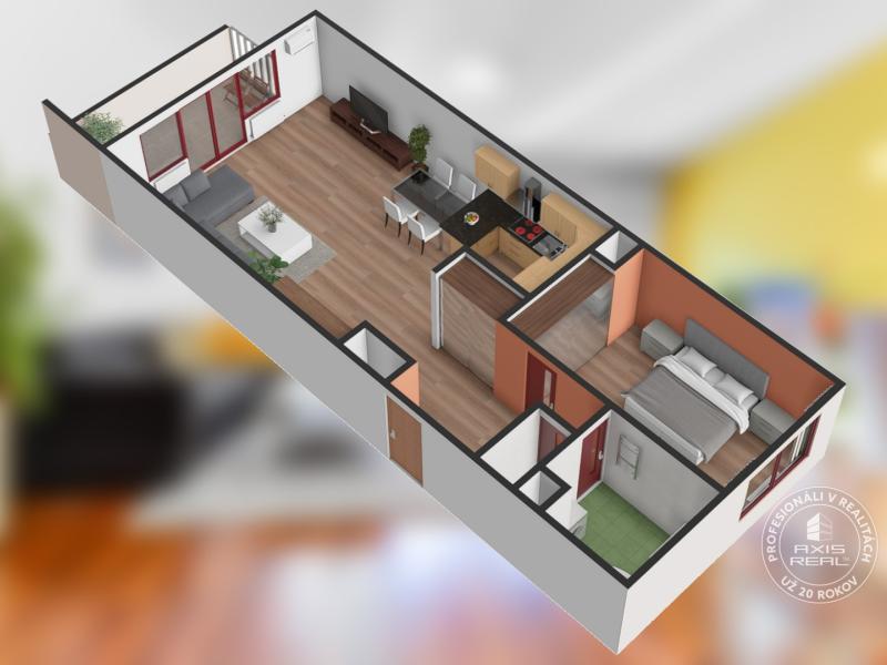  Veľký 2-izb. byt, GARÁŽ, BA Staré Mesto, Slávičie údolie