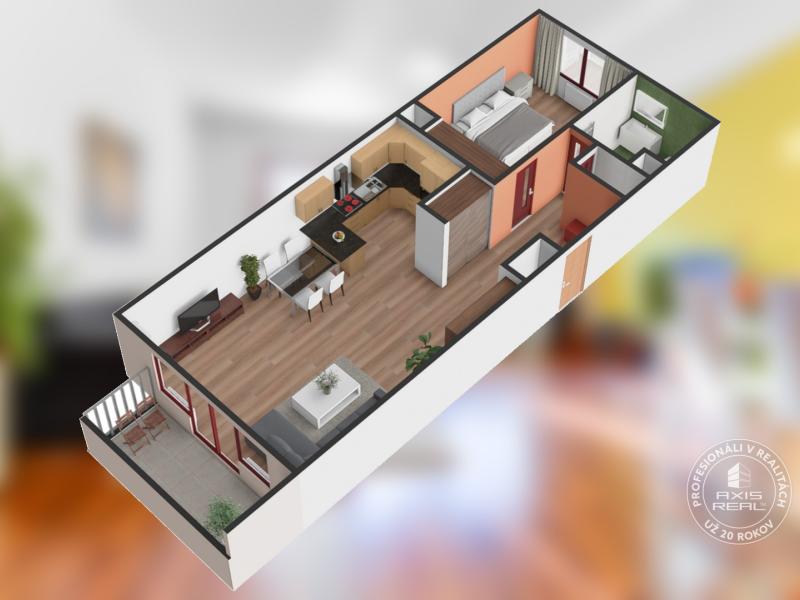  Veľký 2-izb. byt, GARÁŽ, BA Staré Mesto, Slávičie údolie