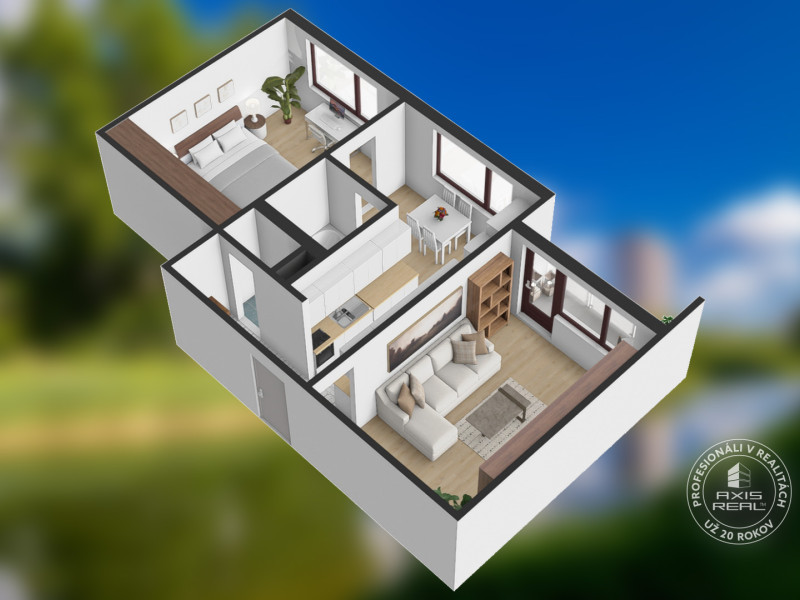   SLNEČNÝ 2-izbový byt s LODŽIOU, Stará Ľubovňa, Okružná ul