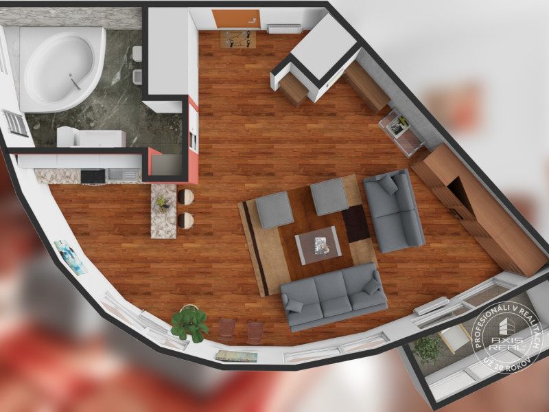  Slnečný 1-izb. byt, LODŽIA, BA IV Karlova Ves, Matejkova 