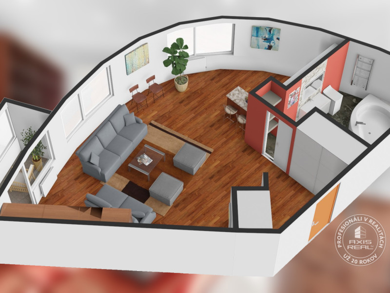  Slnečný 1-izb. byt, LODŽIA, BA IV Karlova Ves, Matejkova 