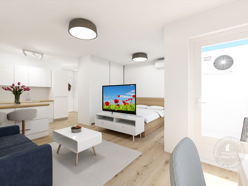  Nový slnečný 1,5i byt, klimatizácia, garáž, park. státie