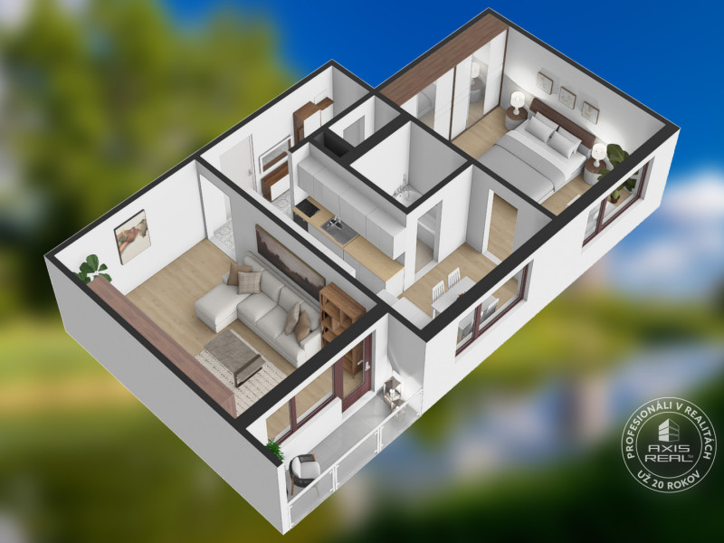   SLNEČNÝ 2-izbový byt s LODŽIOU, Stará Ľubovňa, Okružná ul