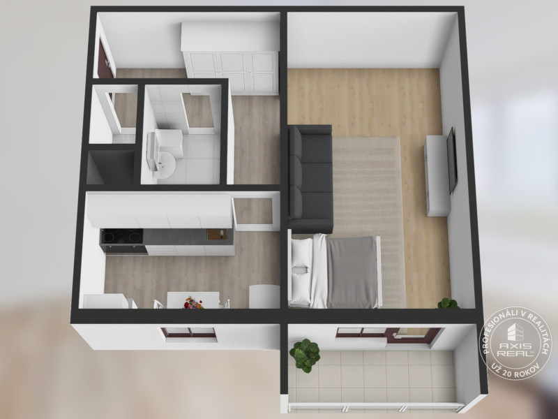  1-izbový byt, LODŽIA, Stará Ľubovňa, Vyšné Ružbachy