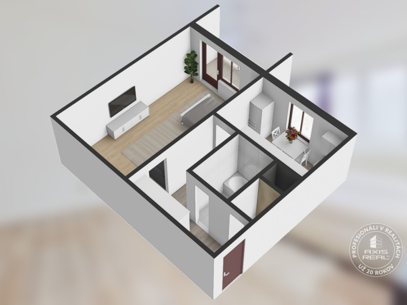  1-izbový byt, LODŽIA, Stará Ľubovňa, Vyšné Ružbachy